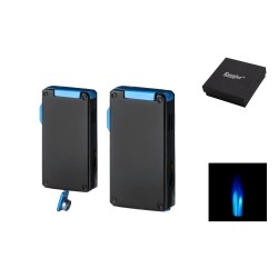 Eurojet Αναπτήρας 2xJet Biden Black-Blue With Cigar Punch